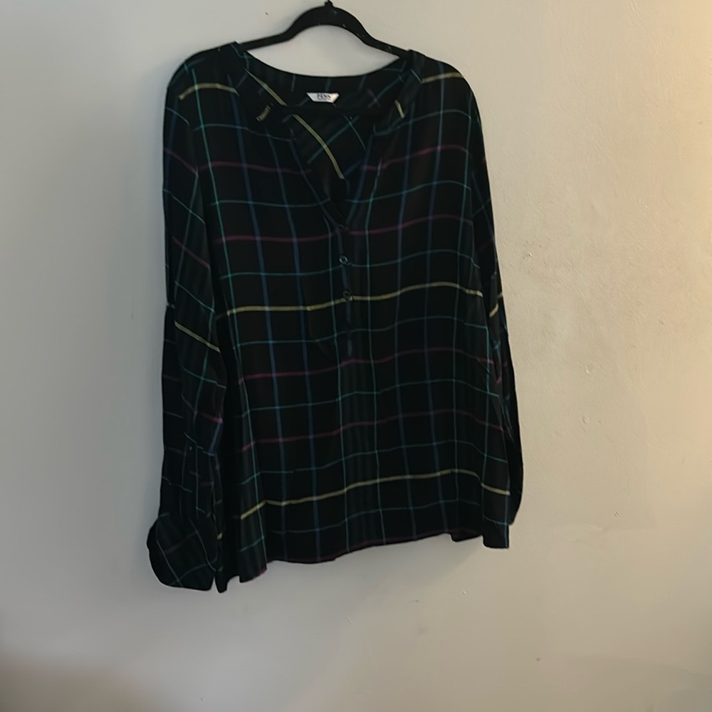 Penn checkered blouse